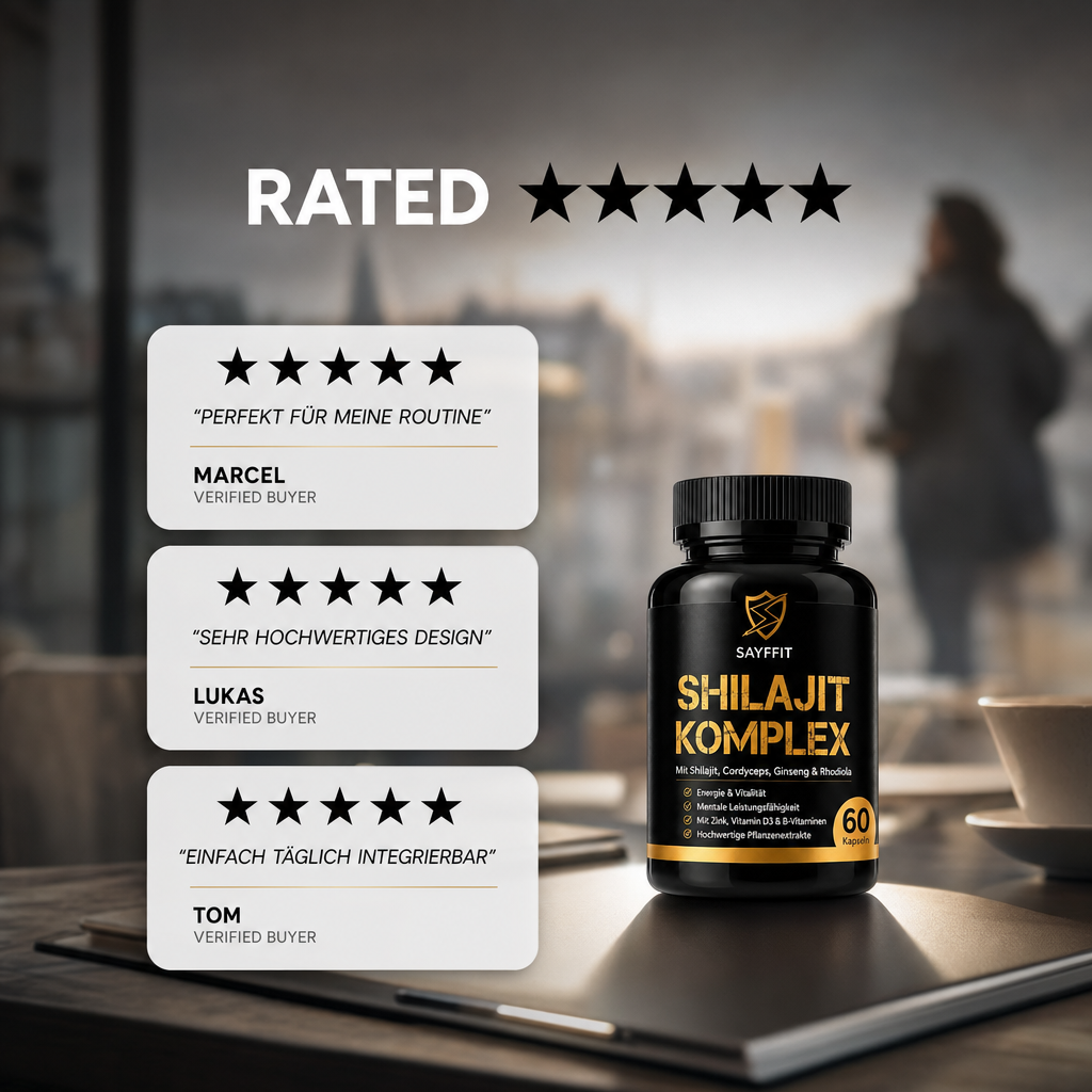Shilajit Komplex -  Mit Shilajit, Cordyceps & mehr