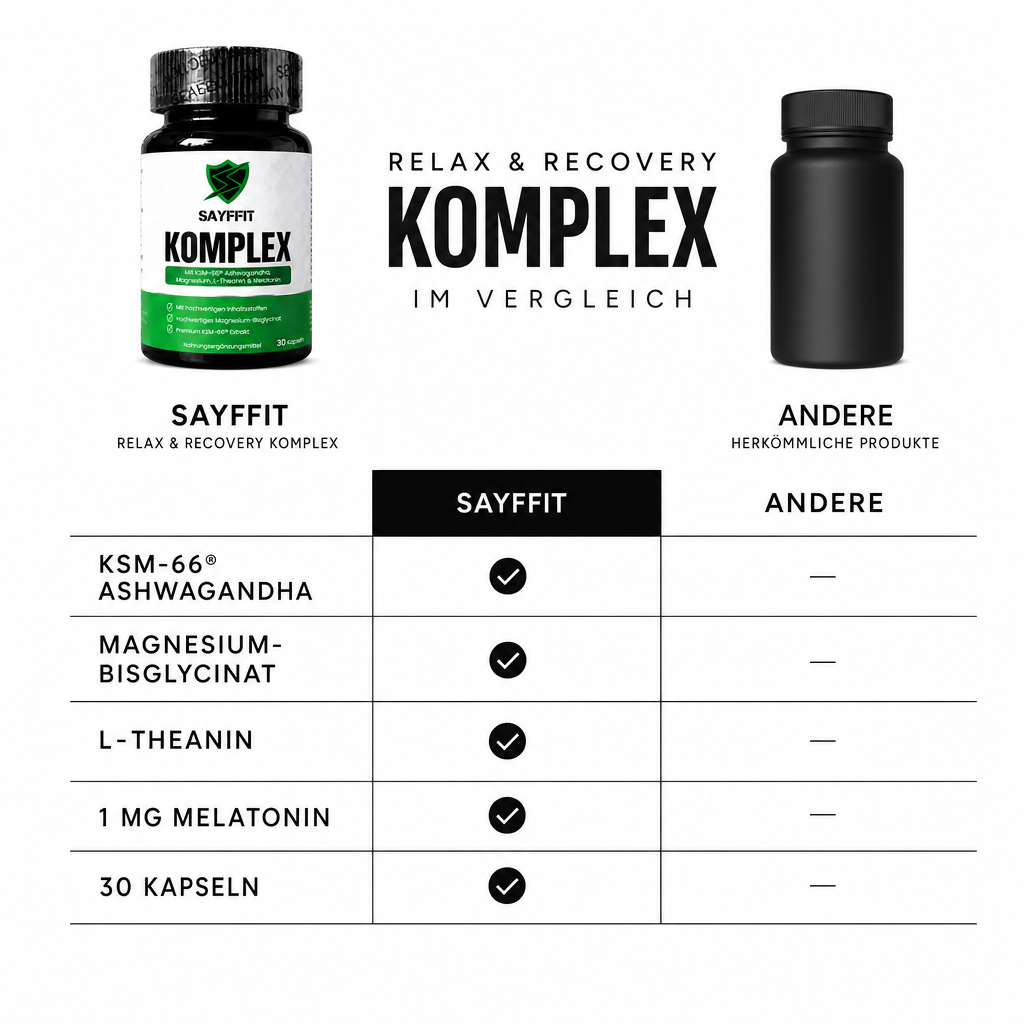 Relax und Recovery Komplex für deinen Alltag
