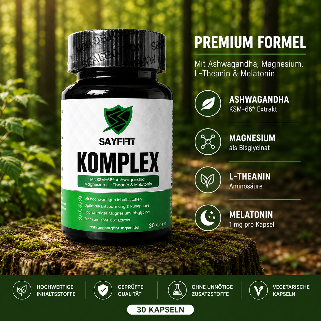 Relax und Recovery Komplex für deinen Alltag